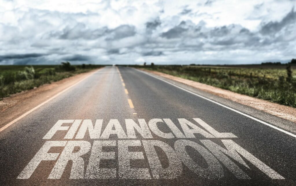 The road to financial freedom can be seen, even if you're living paycheck to paycheck