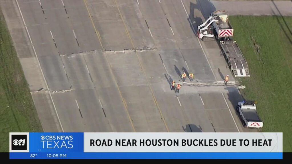 Houston highways buckle and crater under the pressure of the 2023 heat wave
