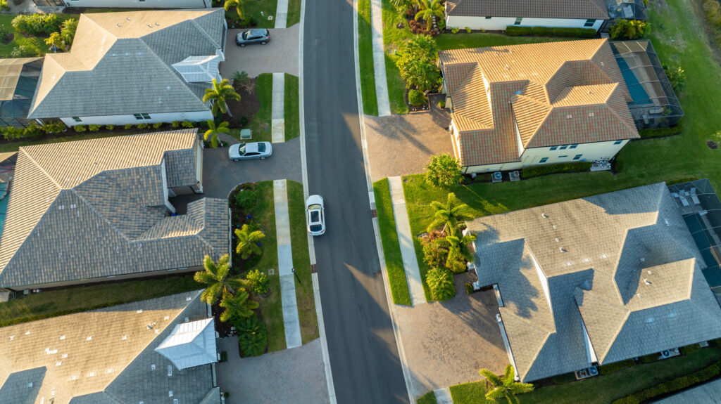 Picture of suburban street