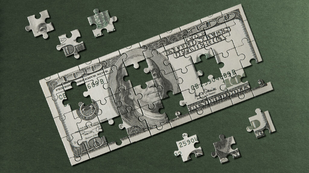 A $100 bill as a puzzle