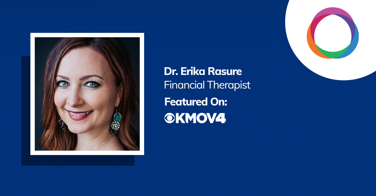 Dr. Erika Rasure, Beyond Finance client financial therapist, featured on the news