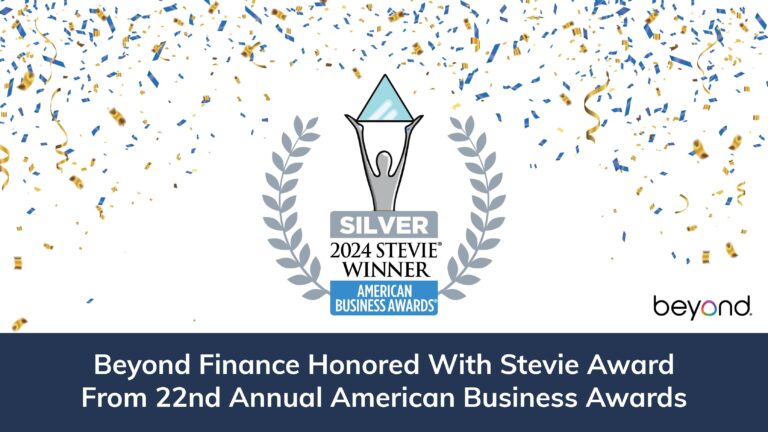 Beyond Finance Honored With a Silver Stevie From the 22nd Annual American Business Awards