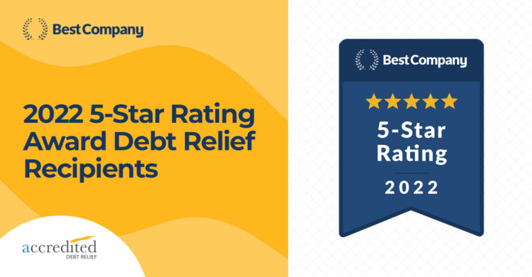 Accredited Debt Relief and Beyond Finance have a five-star rating