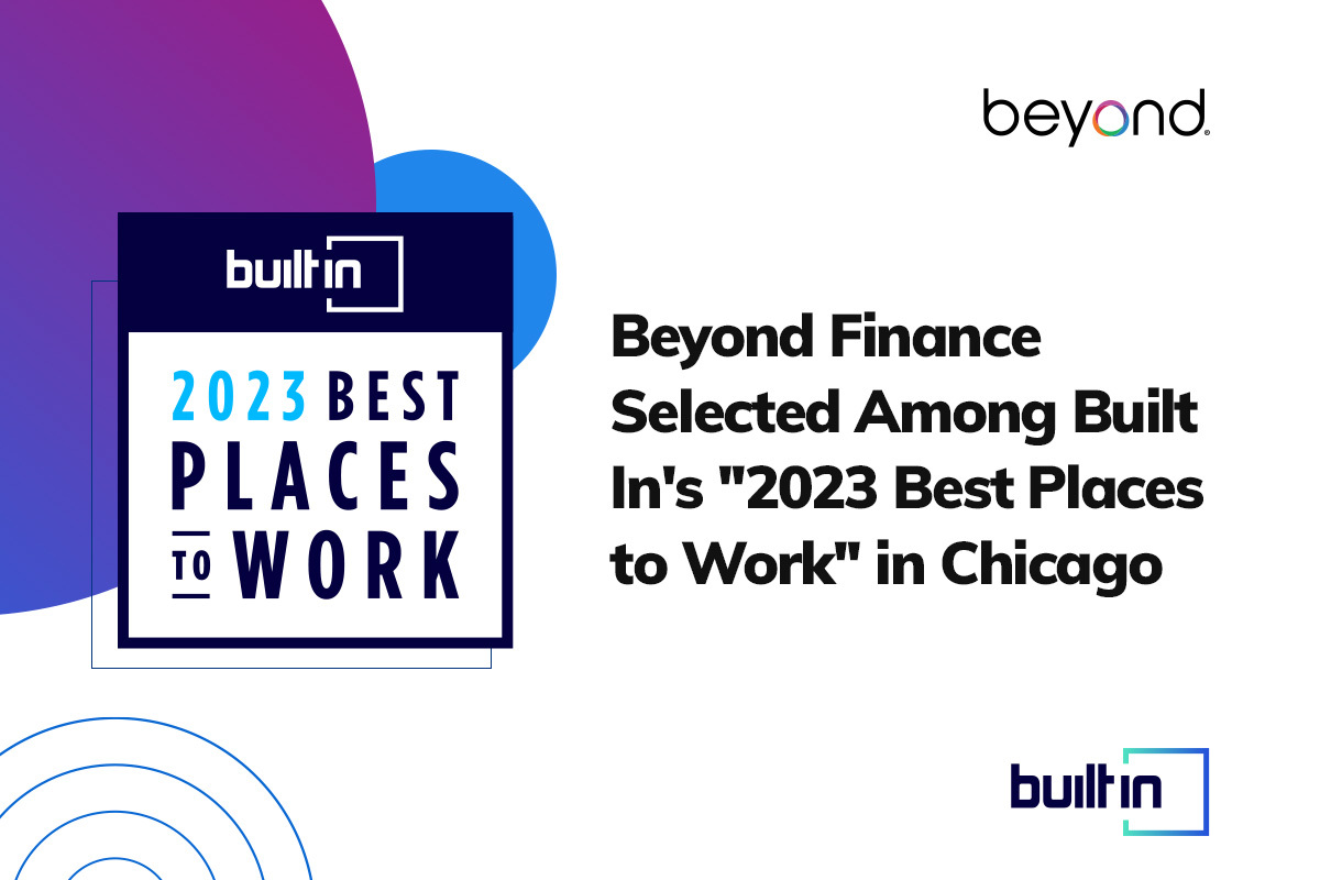 Beyond Finance Selected Among Built In's "2023 Best Places to Work" in